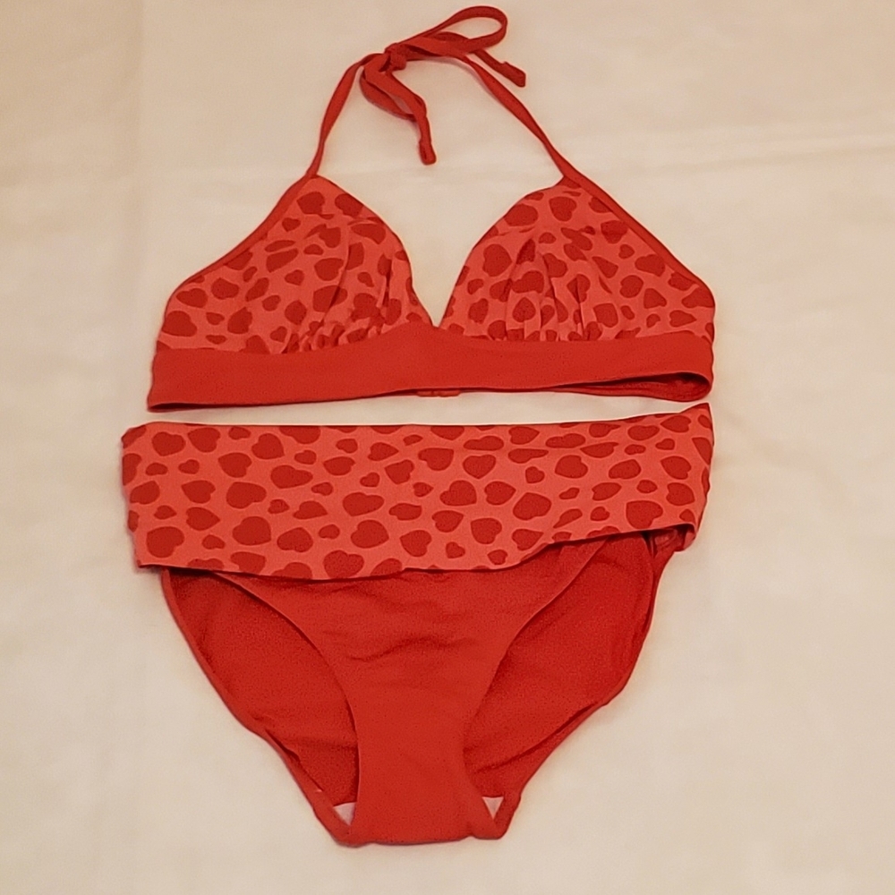 Cache Coeur S Red Heart Maternity Bikini
